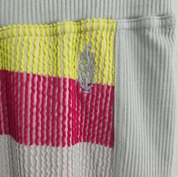 NWOT Free People Movement Melody Kick Flares Sherbet Stripes Size X-Small - Picture 4 of 5